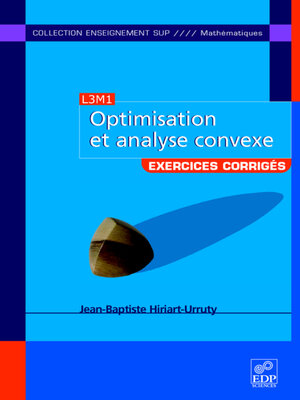 cover image of Optimisation et analyse convexe